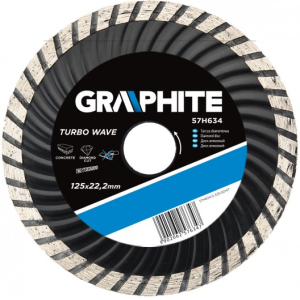 LÕIKEKETAS TEEMANT TURBO WAVE 125mm GRAPHITE