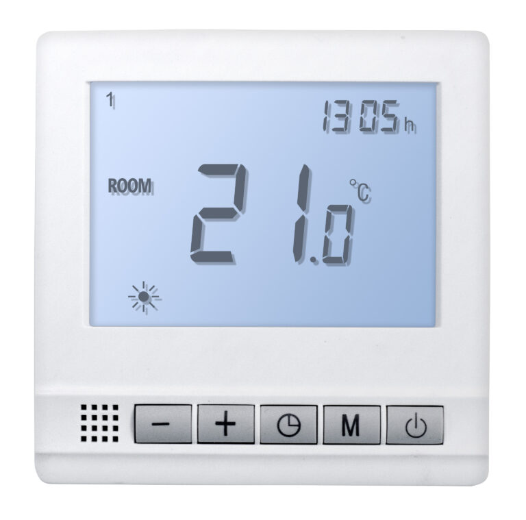RUUMI LCD TERMOSTAAT 230V+ANDUR VALGE