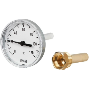 TERMOMEETER Ø63 L100, 0-120°C PLAST