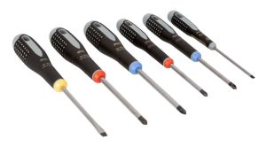 Kruvikeerajate komplekt Bahco ERGO™, 6 osa, PH1/2, PZ1/2, SL3,5/5,5