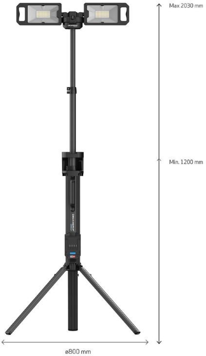 EHITUSPLATSI VALGUSTI KOOS KOLMJALAGA SCANGRIP TOWER 5 CONNECT 5000lm IP30
