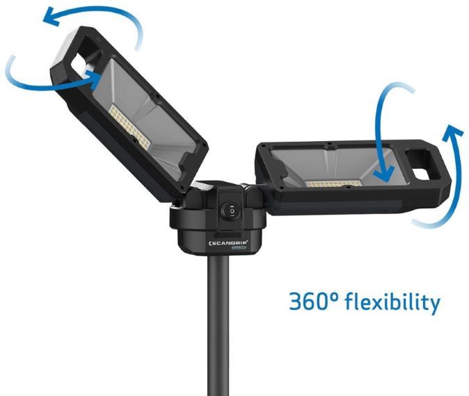 EHITUSPLATSI VALGUSTI KOOS KOLMJALAGA SCANGRIP TOWER 5 CONNECT 5000lm IP30