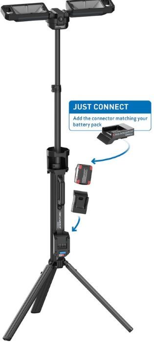 EHITUSPLATSI VALGUSTI KOOS KOLMJALAGA SCANGRIP TOWER 5 CONNECT 5000lm IP30