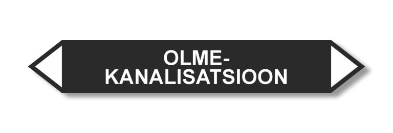 KLEEBIS MUST OLMEKANALISATSIOON, 1 leht