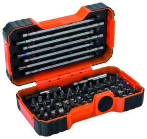 Otsikute komplekt värvikoodidega 1/4", 54 osa, 2 magnethoidikuga PH,PH2G,PZ,SL,HEX,TORX,TORX TR,R 25mm 45t