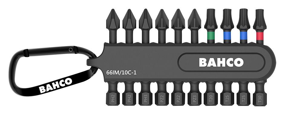OTSIKUTE KOMPLEKT IMPACT 10 OSA PH,PZ,TORX HOIDIKUS KARABIINIGA 50mm