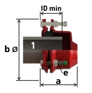 TOLERANTSMUHVIGA OTSAKORK DN65, 63-90mm, TÕMBEKINDEL EPDM/A2, PN1