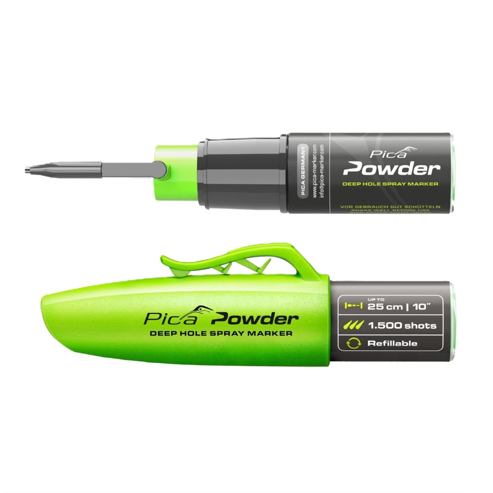 PIHUSTATAV MARKER PICA POWDER 360° PIHUSTUSOTSIKUGA, TÄIDETAV